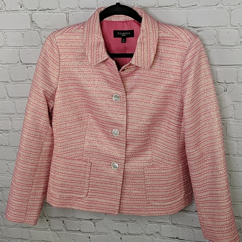 NWOT Talbot's sparkle print blazer